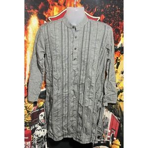 Fabindia Linen Cotton Button Shirt Gray Mens‎ 38